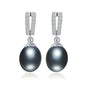 AAAA Natural Freshwater Pearl Drop Earrings | 925 Sterling Silver | 5 Colors