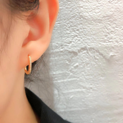 New 925 Sterling Silver Gold Hoop Earrings For Women Luxury Fine Small Huggie Earring Designer Origin Fashion Jewelry Gifts 2021