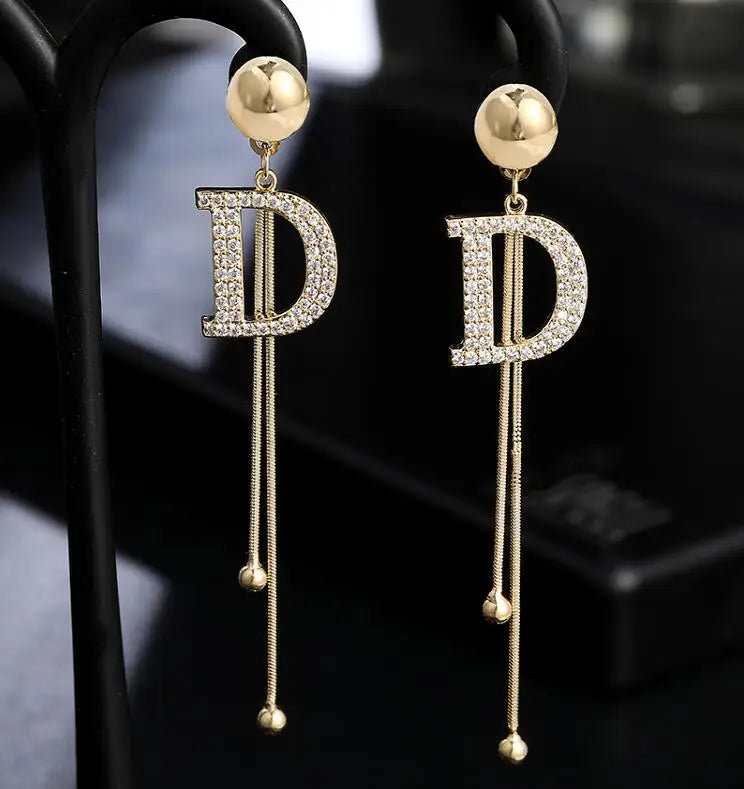 New Arrival Luxury Korean Fashion Big Letter G Jewelry Earrings GG Charming Drop Earrings For Female Designer Party Wedding