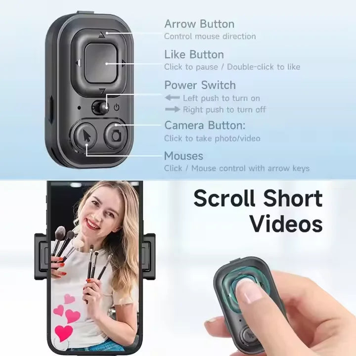 C17 AI Face Tracking Selfie Stick Tripod | 360° Gesture Control for TikTok & Streaming