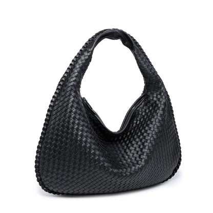 Woven Dumpling Shoulder Bag for Women — Large Capacity European Fashion Tote