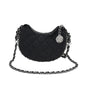 High-Grade Denim Rhombic Chain Crossbody Bag — Quilted Dumpling Style | Women
