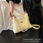 Tweed-Style Quilted Chain Crossbody Bag — 2025 Spring Fashion Small Square Bag | Women