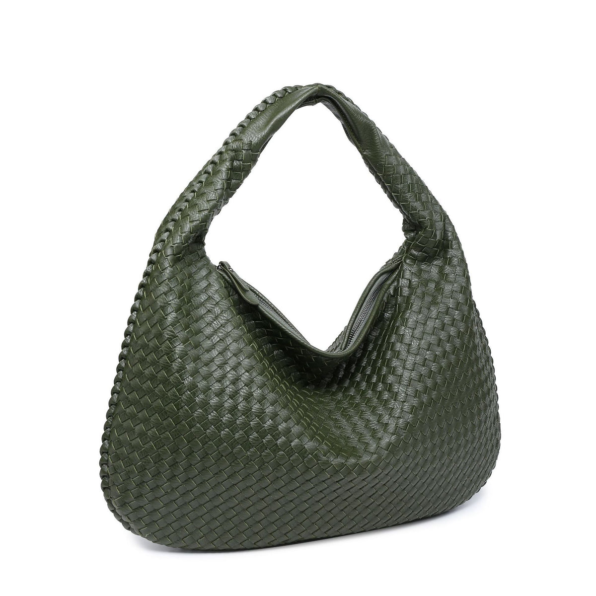 Woven Dumpling Shoulder Bag for Women — Large Capacity European Fashion Tote