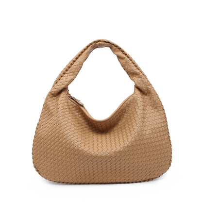 Woven Dumpling Shoulder Bag for Women — Large Capacity European Fashion Tote