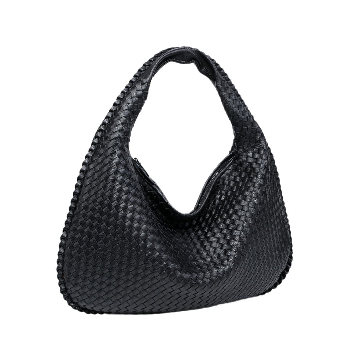 Woven Dumpling Shoulder Bag for Women — Large Capacity European Fashion Tote