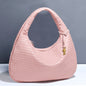 Woven Dumpling Shoulder Bag for Women — Large Capacity European Fashion Tote