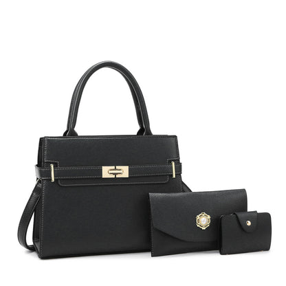 Women's 3-Piece Handbag Set — Mother Bag Shoulder & Crossbody Bag in 5 Colors