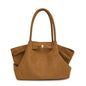 Retro Suede Frosted Tote Bag for Women — Versatile Shell Shoulder & Basket Handbag