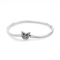 Original Sterling Silver Bracelet Love Heart Clasp Charms Beads Snake Chain Bracelets Bangles Luxury Jewelry For Women Gift