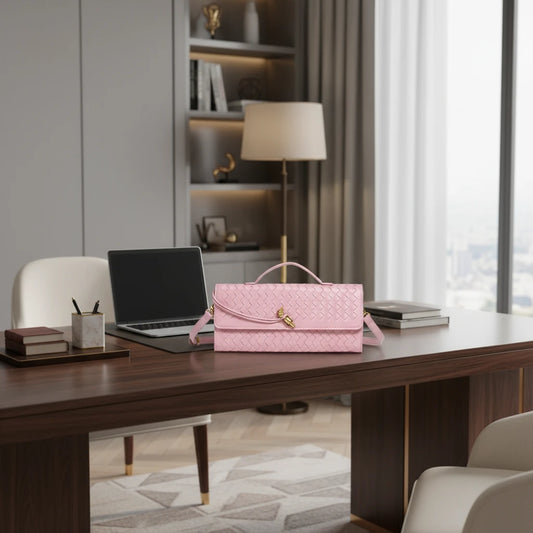 Classic Elegant Ladies Crossbody Bag Leather Handbag Shoulder Tote Luxury Designer Famous Brand Women's Chic Style