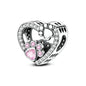 925 Sterling Silver Charm Beads | Butterfly, Crown, Heart & Perfume Bottle Zircon Charms for Women