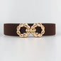 Waist Belt Women's Belt Corset Wide Elastic Dress Belt Luxury Designer Brand Stretch Elastic Wide Corset Metal Buckle Waistband