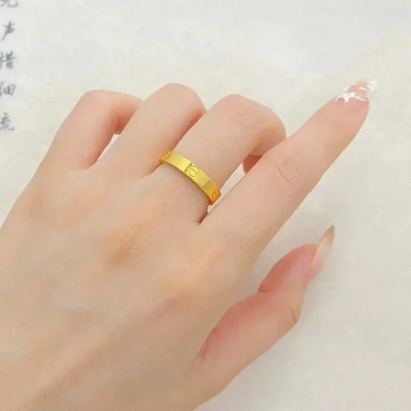 Fashion Cross High Quality Stainless Steel Ring for Women Men Lover Non-tarnish Luxury Wedding Party Daily Jewelry Gifts