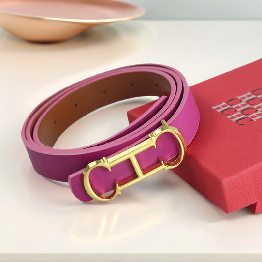 Premium Unisex Fashion Belt - Adjustable Faux Leather Belt with Gift Box
