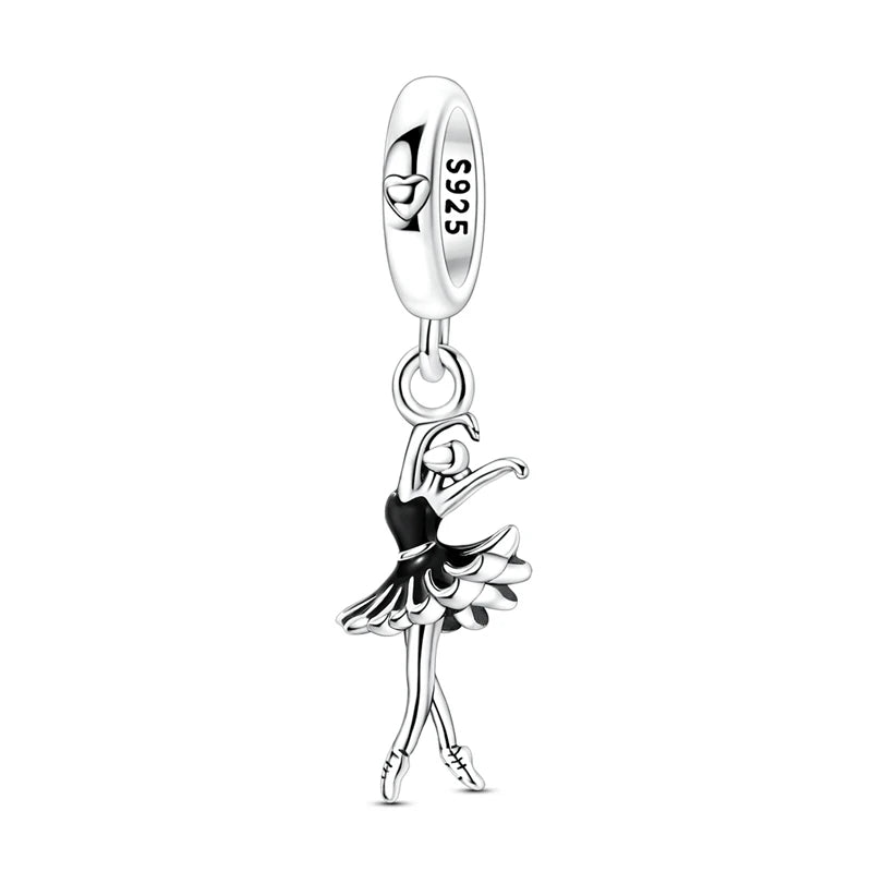 925 Sterling Silver Bear, Kart & Family Tree Charm Bead | Fits Pandora Bracelets & Pendants for Women