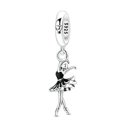 925 Sterling Silver Bear, Kart & Family Tree Charm Bead | Fits Pandora Bracelets & Pendants for Women
