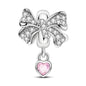 925 Sterling Silver Charm Beads | Butterfly, Crown, Heart & Perfume Bottle Zircon Charms for Women