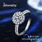 Moissanite Solitaire Ring - 925 Sterling Silver, 0.5ct to 2ct, D Color VVS1, GRA & CMA Certified