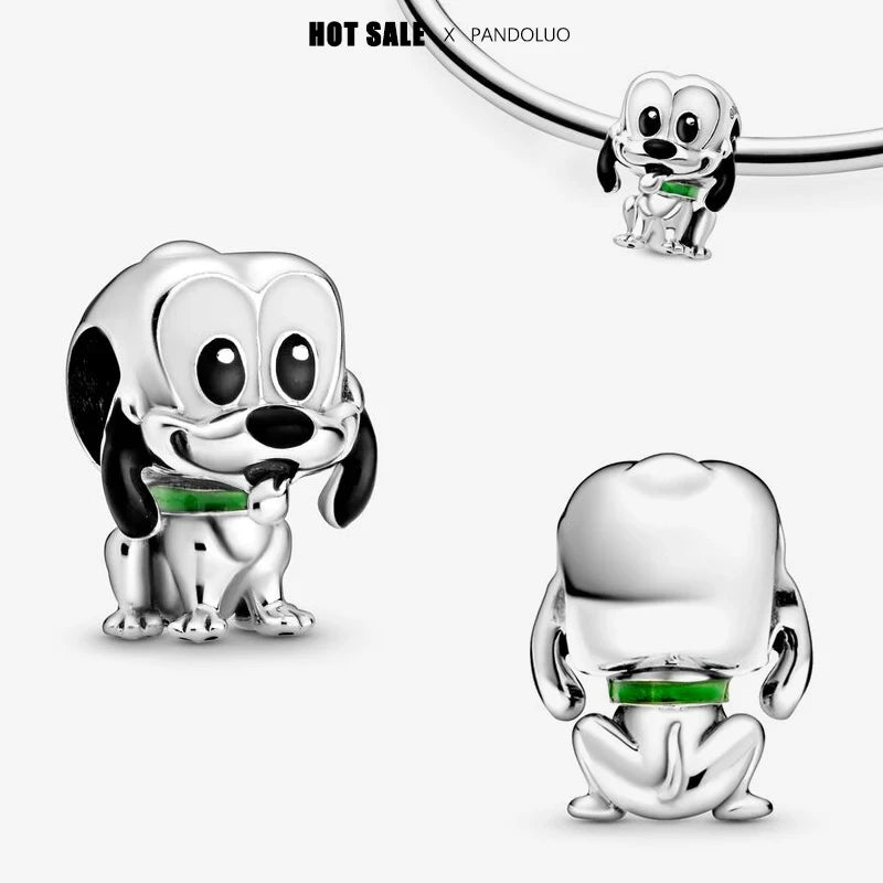 925 sterling silver charm Stitch Charm bead,Original Women Bracelet ,Necklace Pendant Jewelry Holiday gift