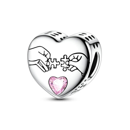 925 Sterling Silver Charm Beads | Butterfly, Crown, Heart & Perfume Bottle Zircon Charms for Women
