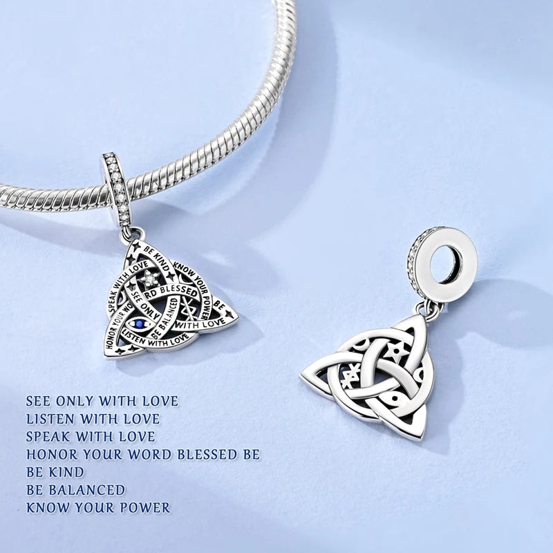 925 Sterling Silver Bear, Kart & Family Tree Charm Bead | Fits Pandora Bracelets & Pendants for Women