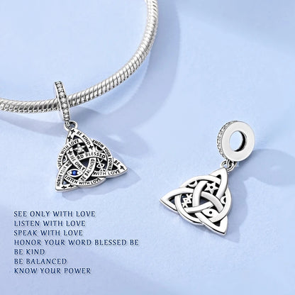 925 Sterling Silver Bear, Kart & Family Tree Charm Bead | Fits Pandora Bracelets & Pendants for Women