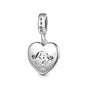Sterling Silver Sunflower Best Friend Charm Bead - Bracelet Accessory