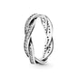 Hot selling 925 sterling silver classic dazzling crown round hearts ring exquisite women's light luxury charm ring jewelry gift