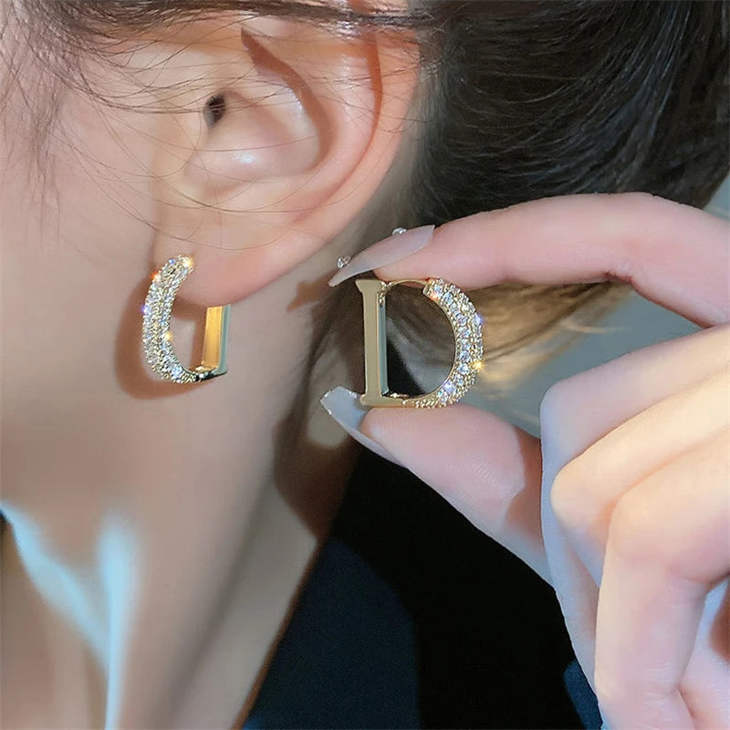 New Fashion Luxury Korean Fashion Big Letter G Jewelry Earrings GG Charming Drop Earring For Female Designer Party Wedding Gift