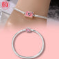 Sterling Silver Purple Dreamcatcher Feather Bracelet - Perfume Bottle Charm