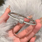 Silver Color Stainless Steel Bangle Bracelet for Women Girls Waterproof Fashion Jewelry Perfect Mother's Day Gift