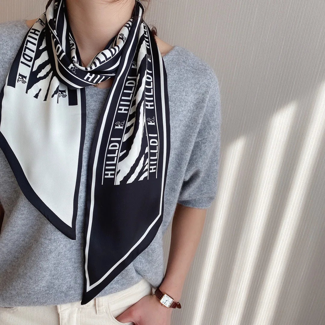 Luxury Long Silk Satin Scarf Belt - Soft Headscarf & Hair Band Accessory