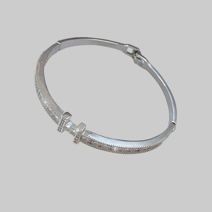 Class Crystal Letter Geometric Women's Bracelet Fashion Bracelet Personalized Versatile Minimalist Bangles for Women