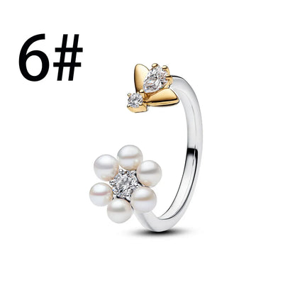 925 Sterling Silver Blue Bow Zircon Fine Jewelry | Earrings, Necklace & Ring for Women