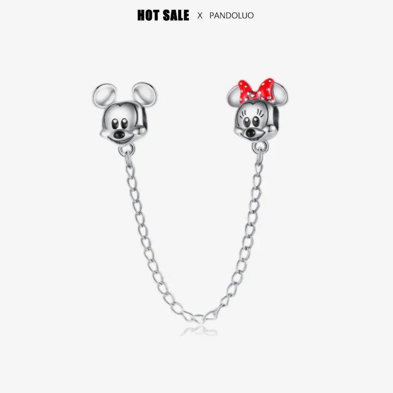 925 sterling silver charm Stitch Charm bead,Original Women Bracelet ,Necklace Pendant Jewelry Holiday gift