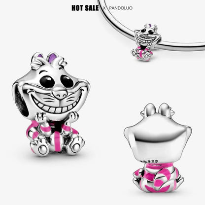 925 sterling silver charm Stitch Charm bead,Original Women Bracelet ,Necklace Pendant Jewelry Holiday gift