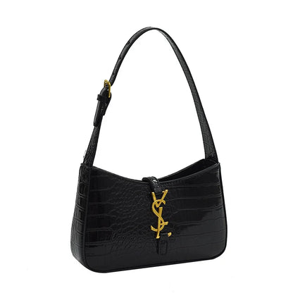 New Fashion Favorite Fashion Crocodile Pattern Stick Bag Women's Fashion Trend Handbag Casual Single Shoulder Underarm Bag