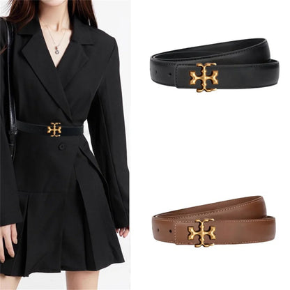 Luxury Designer Women's Belt - Versatile Faux Leather Belt for Jeans & Dresses