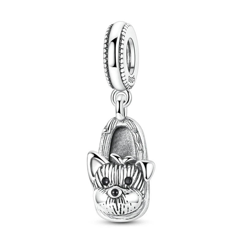 925 Sterling Silver Bear, Kart & Family Tree Charm Bead | Fits Pandora Bracelets & Pendants for Women