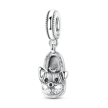 925 Sterling Silver Bear, Kart & Family Tree Charm Bead | Fits Pandora Bracelets & Pendants for Women
