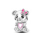 925 Sterling Silver Charm Beads | Butterfly, Crown, Heart & Perfume Bottle Zircon Charms for Women
