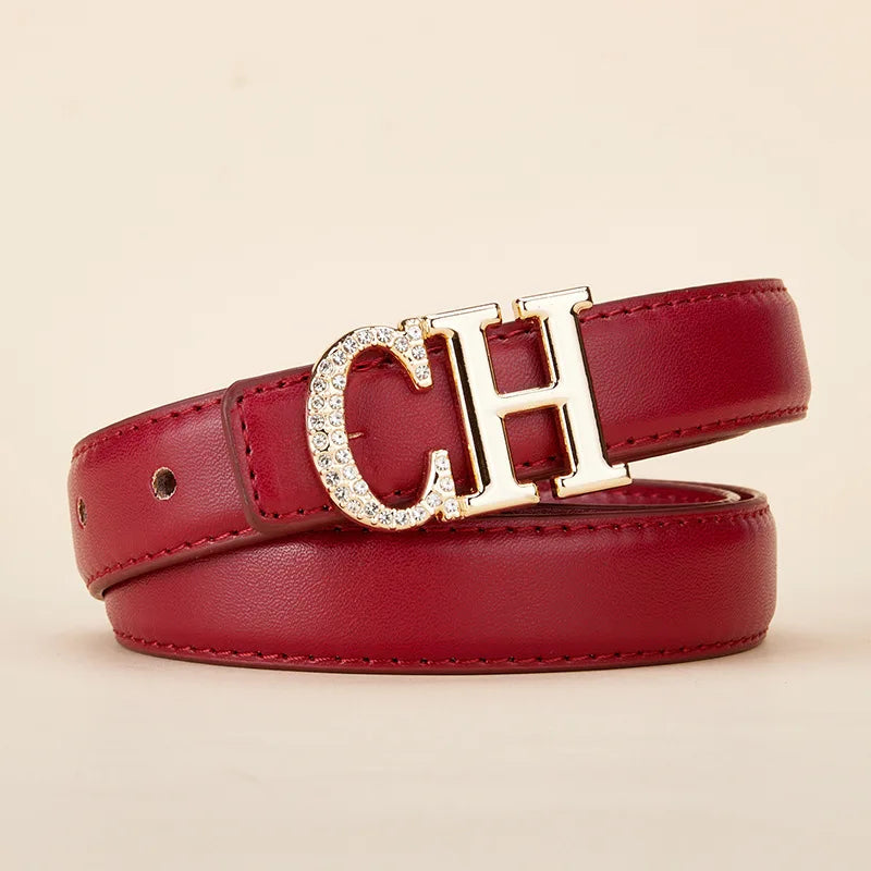 Belt Women's Retro Versatile Trendy Belt Summer New Instagram Style Small Crowd Waist Closing Jeans Belt Women