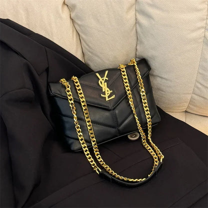 Durable Leather Messenger Bag Women's Shoulder Handbag Crossbody Tote Luxury Brand Elegant Classic Famous Designer