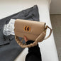 Retro Woven Square Shoulder Bag - Autumn/Winter Crossbody Handbag