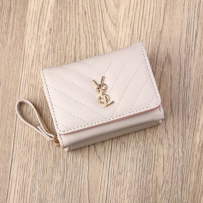 Women's Multi-Slot Wallet - Compact PU Leather Card Holder