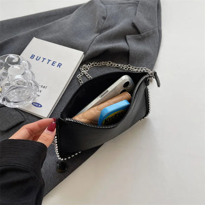 Solid color Design Crossbody Bags For Women Fashion Chain Mobile Phone Purses Fashion Shoulder Messenger Bag Sac A Main Female