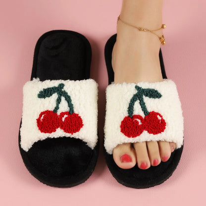 Women's Plush Furry Slippers - Soft Cozy Indoor Outdoor House Shoes