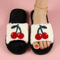 Women's Plush Furry Slippers - Soft Cozy Indoor Outdoor House Shoes