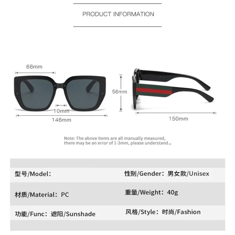 JQZSAG Luxury Oversized Cat Eye Sunglasses — Gradient UV400 CE Certified | Women